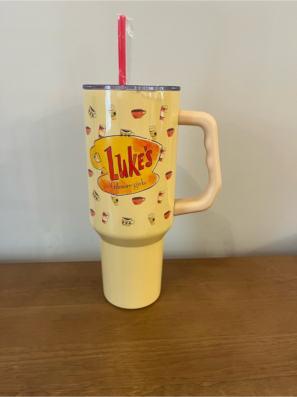 Gilmore Girls Yellow 40oz Travel Tumbler with Handle